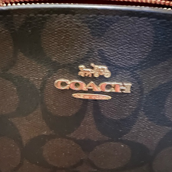 Coach Black and Red Satchel with Gold Hardware - Picture 2 of 4